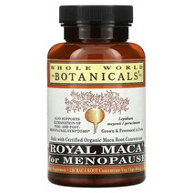 홀 월드 보타니칼 Whole World Botanicals Royal Maca for Menopause(폐경기용 로얄 마카) 500 mg 120 베지 캡슐 US 직배송, 1PACKAGE, 상세설명참조