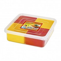 쿨라라 정사각 4호 찬합 밀폐용기 플라스틱 도시락통 쿨라라 반찬통, 쿠팡1 아이스초코 본상품선택