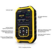 라돈측정기 방사능 측정기 FNIRSI GC-01 가이거 카운터 X rayγ-rayβ 레이 선량계 대리석 테스터 109839, [01] Black
