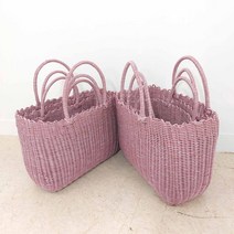 (국내 발송) 빨대 가방 피크닉 인디 핑크 가방