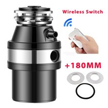분쇄기 음식물 쓰레기 처리기 싱크대 식품 처리 220V 주방 싱크 기구 가정용, Wireless Adapter+UK