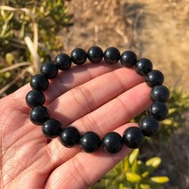 순지트 슌가이트 원석 팔찌 목걸이 천연 schungite 자기 흑연 엘리트, 10mm, 순기트