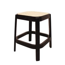 라탄 벤치 레저 의자 단단한 나무 식사 호텔 패션 자연 낮은, 02 A2