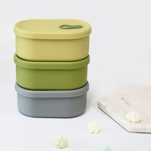 실리콘 스팀홀 전자레인지 도시락 650ml 냉장냉동용기, 그레이