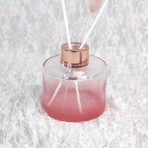 디퓨저용기 - 원형 ( 투톤 살구핑크 ), [ 블랙캡 ], 1개