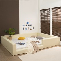 버드 저상형 패밀리침대 세트 매트제외, Q+SS 오픈일반형 그레이