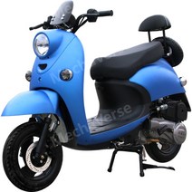 레트로 125CC 오토바이 스쿠터 EFI 오프로드 배달용 취미 레져 입문용 JH, 기화기 - 프로스트 블루 이코노미