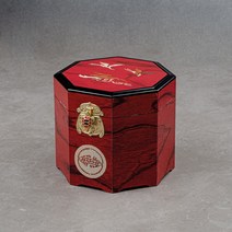 [성연티세라] 고가구 고급 팔각박스(1.2kg 꿀단지 경옥고단지용), 1개