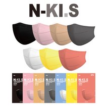 N-KI.S 국산 KF94 대형 황사 방역 새부리형 2D 마스크 10매 20매, 화이트