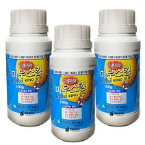 강력쥐약 마우스킹(산제)100g (3병) - 20배강력 초강력 쥐약 살서제 가루쥐약 분말쥐약, 마우스킹(산제)100g 3병