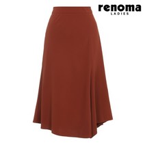 레노마레이디 언발 플레어 스커트 브릭 CY31SK020-BI