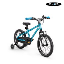 마이크로 바이크 16인치 아쿠아_어린이 자전거_LED 보조바퀴, 단품