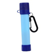 직접 식수 여과기 물 필터 빨대 휴대용 여과 시스템 야외 생존 정수기, 참조, blue