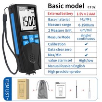 도막두께측정기 자동차 도장 도색 두께 측정기 Mestek-자동차 코팅 두께 게이지 1500um CAL 교정 측정 자동, 01 CT02
