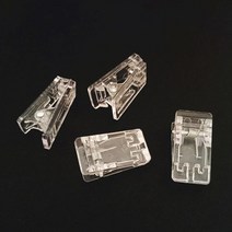 투명 미니집게 클립형 명찰만들기 10P 문구덕후 사무용 클립집게 서류집게 필수품 정리