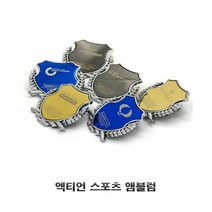 익스테리어어 엑티언 스포츠 로고각인 포인트 앰블럼2P 필러 휀, 종류:골드, 단품