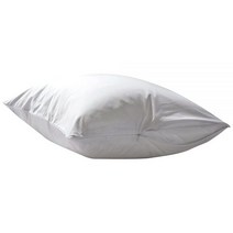 Sealy 얼룩 방지 베개 프로텍터 - 통기성이 좋은 부드러운 면 지퍼가 달린 커버 연장 마감 세탁기 세탁 가능 표준/퀸 50.8cm x 71.1cm 화이트 (2개 세트)