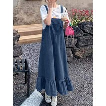 투비전스토어 멜빵청바지 ZANZEA- 패션 스트랩 오버올 드레스 여성용 솔리드 컬러 데님 여름 캐주얼 홀리데이