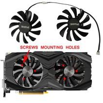 2개/대 95MM GAA8S2U GTX 1070Ti GPU VGA 쿨러 팬 ZOTAC GeForce AMP 코어 비디오 카드 교체, 한개옵션0