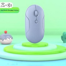 슬림마우스 무선 마우스 블루투스 샤오미 노트북 컴퓨터 PC 미니 울트라 씬 듀얼 모드 배터리 저소음 게임용, 없음, Blue