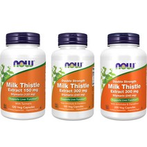 Now Foods 나우푸드 밀크시슬 실리마린 베지캡슐, 옵션3) 300mg 100 베지캡슐