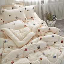 더블데코 곰돌이 이불 패드세트 도톰한 가볍고따뜻한 어린이 주니어 아동 여아용 침구