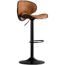 홈바 의자 럭셔리 경량 등받이 심플 모던 리프트, 노블브라운415mm오버사이즈섀시