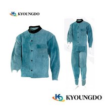 용접자켓 용접바지 가죽 용접복 멜빵 용접옷 용접상의 용접하의 작업복 경도상사, 용접자켓A형(별대), 1개