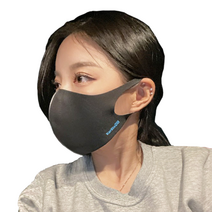 운동선수 마스크 쿨링 달리기 사계절 숨구멍 축구 야구선수 테니스 마라톤 트레이닝 스포츠마스크, 마스크 검정색 (S 사이즈)