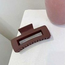 베이직 컬러 스퀘어 빅사이즈 집게핀 커피, 상세페이지 참조