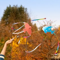 민화샵 막대기 미니연 만들기 1086436, 가오리연