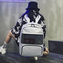 퍼스트레인 남녀공용 투명포인트 백팩 가방 C350
