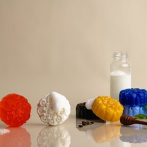천연비누 천연 수제비누 순식물성 콜라겐 세트, 5.6종세트(청백홍+허니골드), A.포함(O)