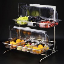 실온쇼케이스 카페 제과 런치 반찬 쇼케이스, 1/2PC 높이 10CM + 선반 + 클램쉘