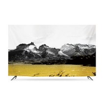 황금마운틴 티비가리개 커버 덮개 패브릭 모니터 풍수지리 먼지 방지 TV 32-86인치, 옵션6