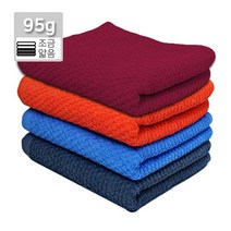 초특가 95 엠보 사우나(34x74cm 95g) 업소용 순면 수건 타올 미용실 헤어샵 사우나 찜질방 목욕탕 헬스 휘트니스 목욕수건, 주황