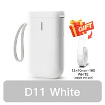 라벨 바코드 휴대용 Niimbot-D101 D11 D110 미니 잉크리스 라벨 스티커 프린터 휴대용 포켓 열전사 라벨, 18 D11 Printer