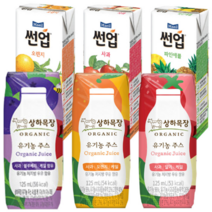 상하목장 유기농 사과딸기케일 주스 125ml 24팩외 주스모음전, [한정수량]상하목장 사과딸기케일 주스 125ML 24팩