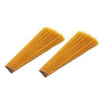 2 팩 플라이 타이 재료 드라이 및 님프 낚시를 위한 밝은 색상 플라이 타이, 38mm, 나일론, 갈색