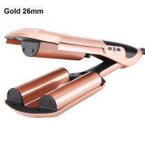 32 mm 웨이브 컬링 아이론 세라믹 헤어 컬러 딥 소쿠리 LED 온도 3 배럴 크림 퍼 스타일링 롤러 아이언, [03] UK, [04] Heating pipe 26mm