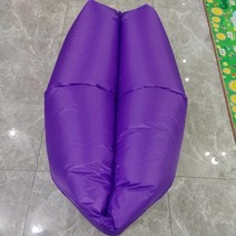 데이 베드 소파 거실 매트리스 접이식 쇼파 침대 캠핑 의자 비치 피크닉 풍선 초경량, 자주색