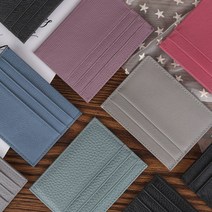 [당일출고 무배 소가죽] 천연 양면 카드지갑 남자 여자 슬림 명함 카드 홀더 케이스 캔디플래닛