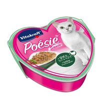 비타크래프트 포에시 하트 칠면조+당근+시금치 소스타입 고양이캔 (85gx15개)