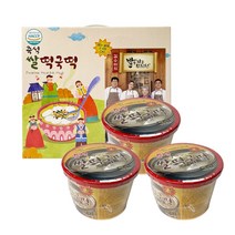김수미 밥은 먹고 다니냐 컵떡국 간편 즉석 국내산쌀 사골맛 쌀떡국 3개입 선물세트, 1세트