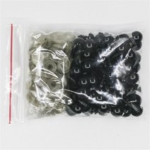 믹스 컬러 플라스틱 눈 아미구미 인형 장식 액세서리 8mm/10mm 100 개 Diy 키트 공예 테디 베어 안구, 01 black_01 8mm 100pcs