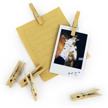 24p 파티룸꾸미기 가랜드만들기 포토클립 나무집게 사진행거