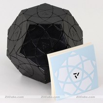 Mf8 매직 큐브 AJ 레드 코튼 십이지면체 보히니아 메가믹스드 Ziicube 퍼즐 전문가용 교육 게임 완구, 01 Bauhinia Megaminx