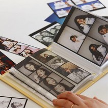 네컷 필름 보관 바인더 사진첩 콜렉트북 하루 앨범 커플 이즘 포토앨범 포토북 포켓 보관함 네컷앨범, 올리브