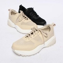 PQF015768러프 디자인 4굽 여성 스니커즈
