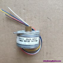 BLDC 서보 소형 스텝 스테핑 감속모터 감속기 엔코더 새로운 일본 4상 5선 35mm 스테핑 모터 pm35l-048 24v 7.5도 팩스기프린터 스테퍼 모터, 없음